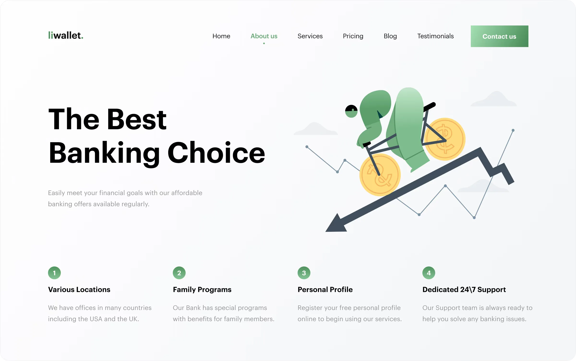 finatech landing page advantages
