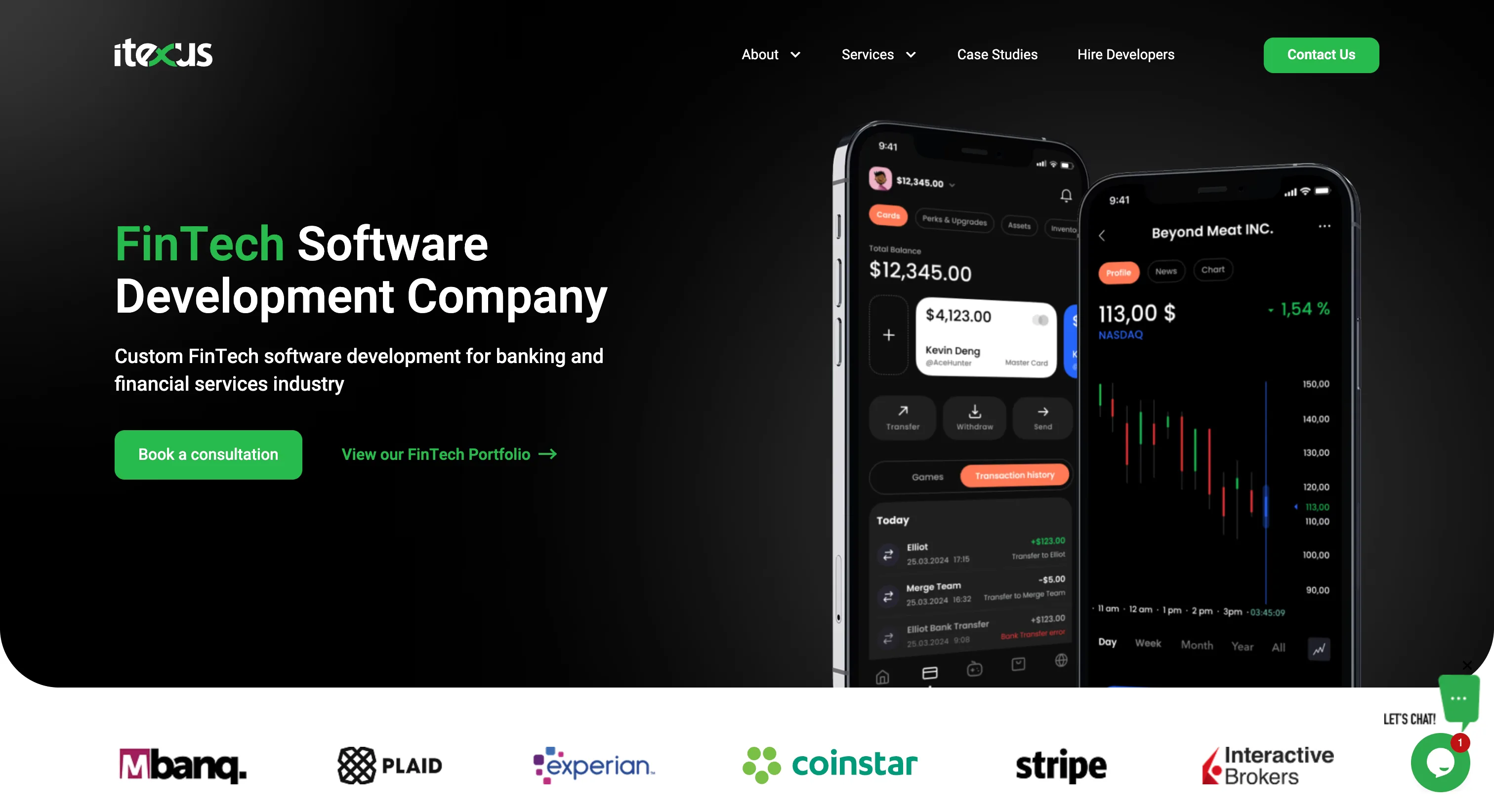 Custom banking software development