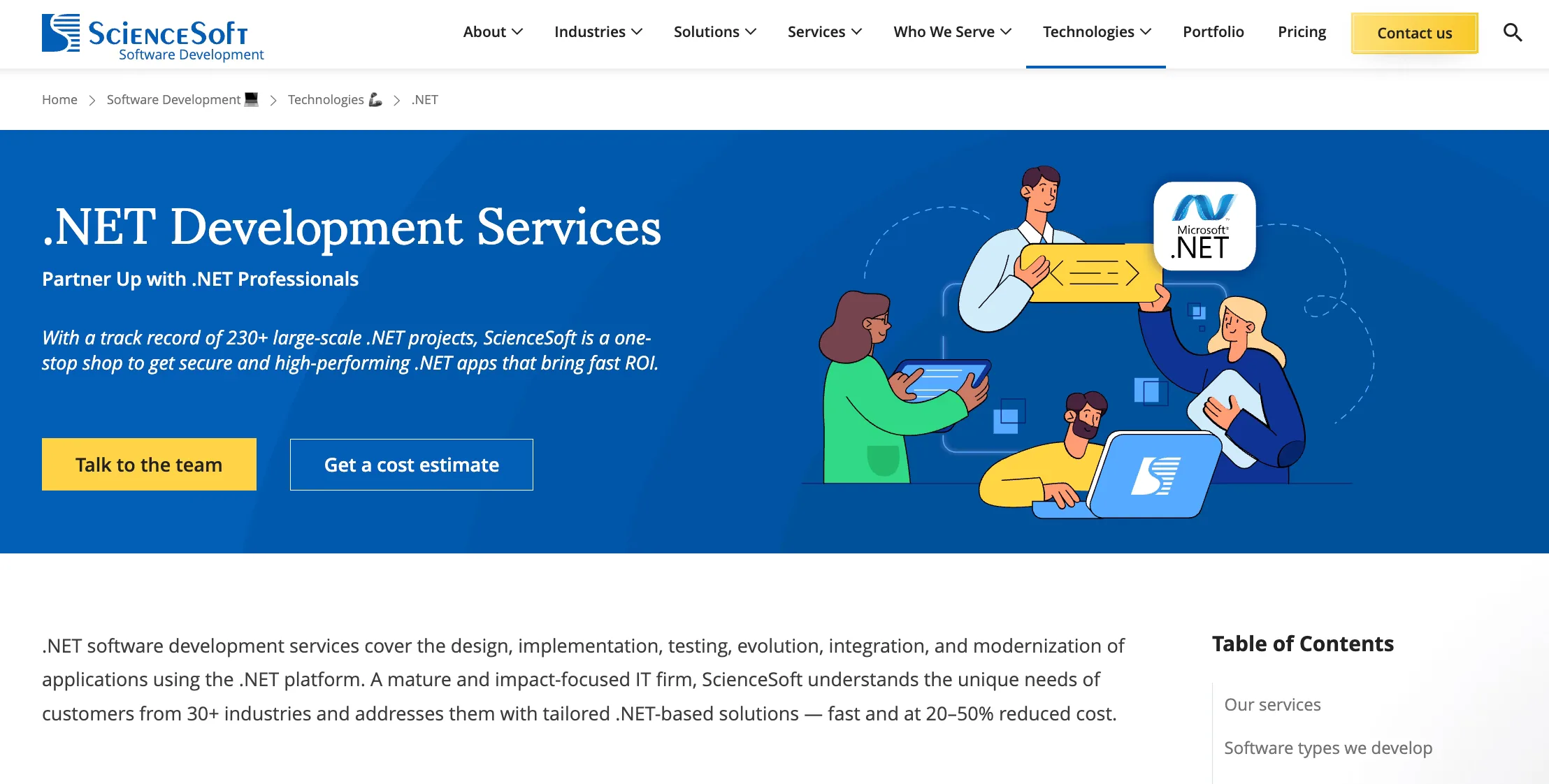 Custom .NET Software Development Company - ScienceSoft
