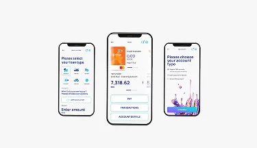 A white-label mobile banking application