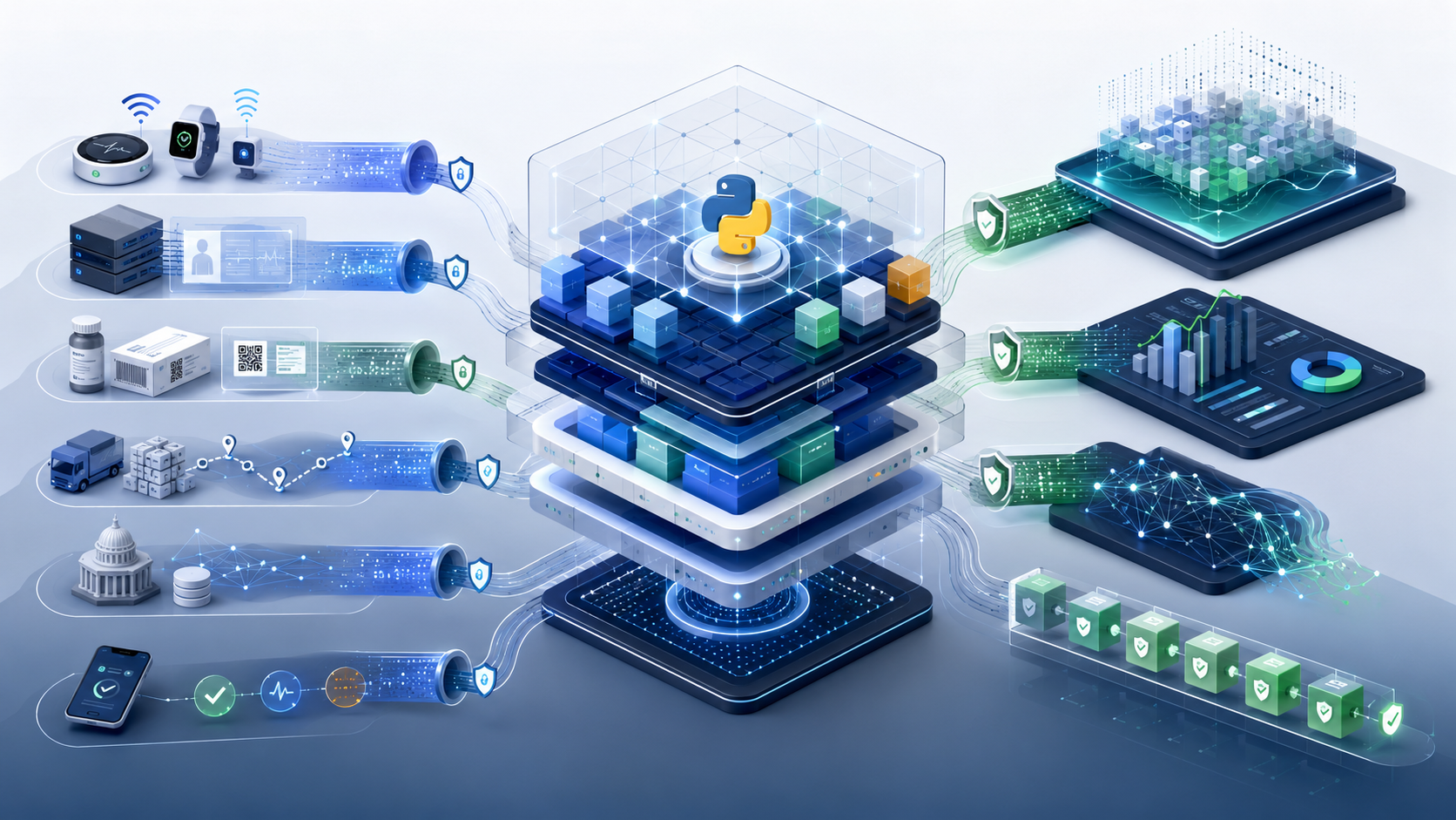 Architecting Health-Tech Interoperability: Building a Medication Adherence System on a Python-Centric Polyglot Stack
