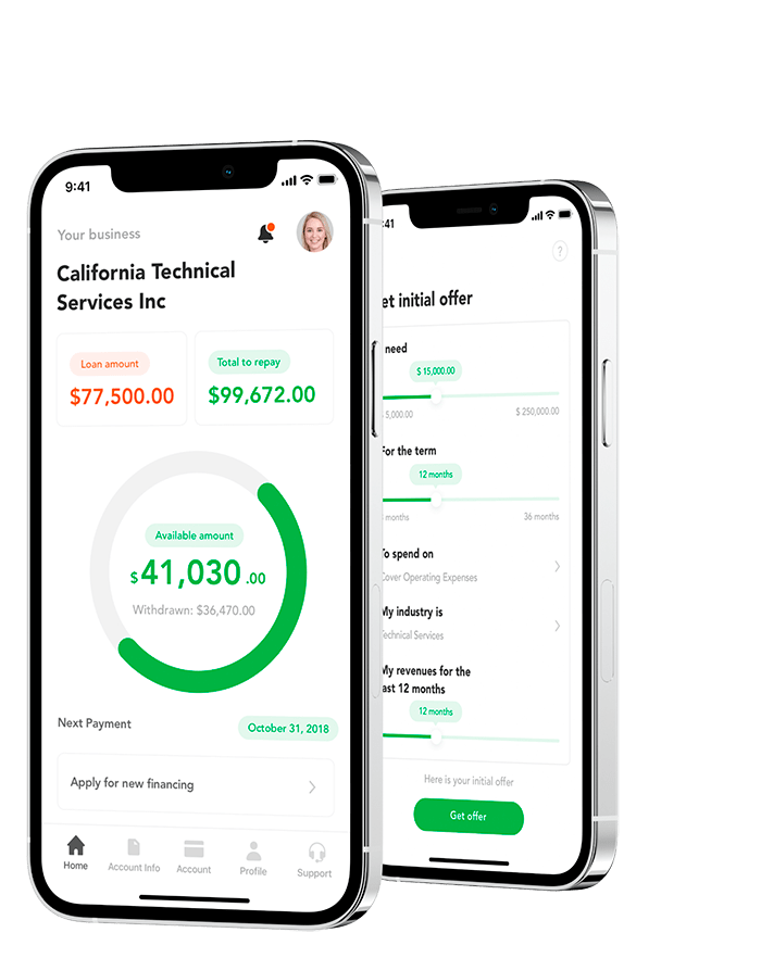 App for Getting Instant Loans / Online Lending Platform for Small Businesses