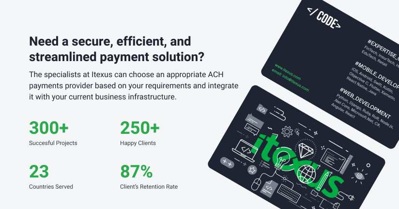 ACH payment integration