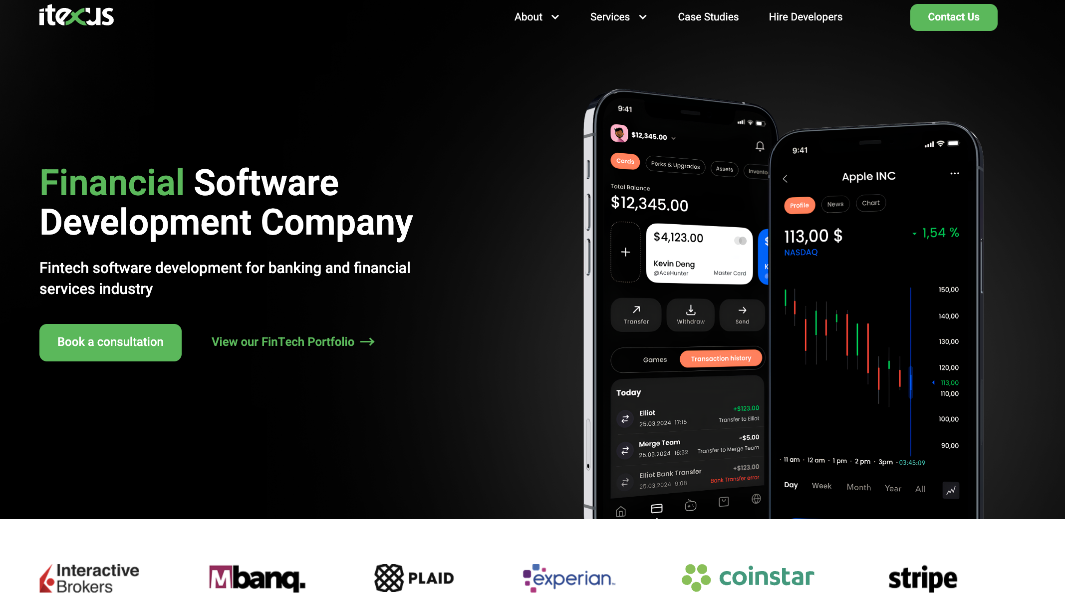Web page Itexus